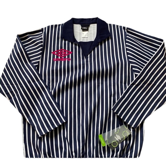 Umbro Other - Umbro Men's Drill Top Pullover Stripes Navy M